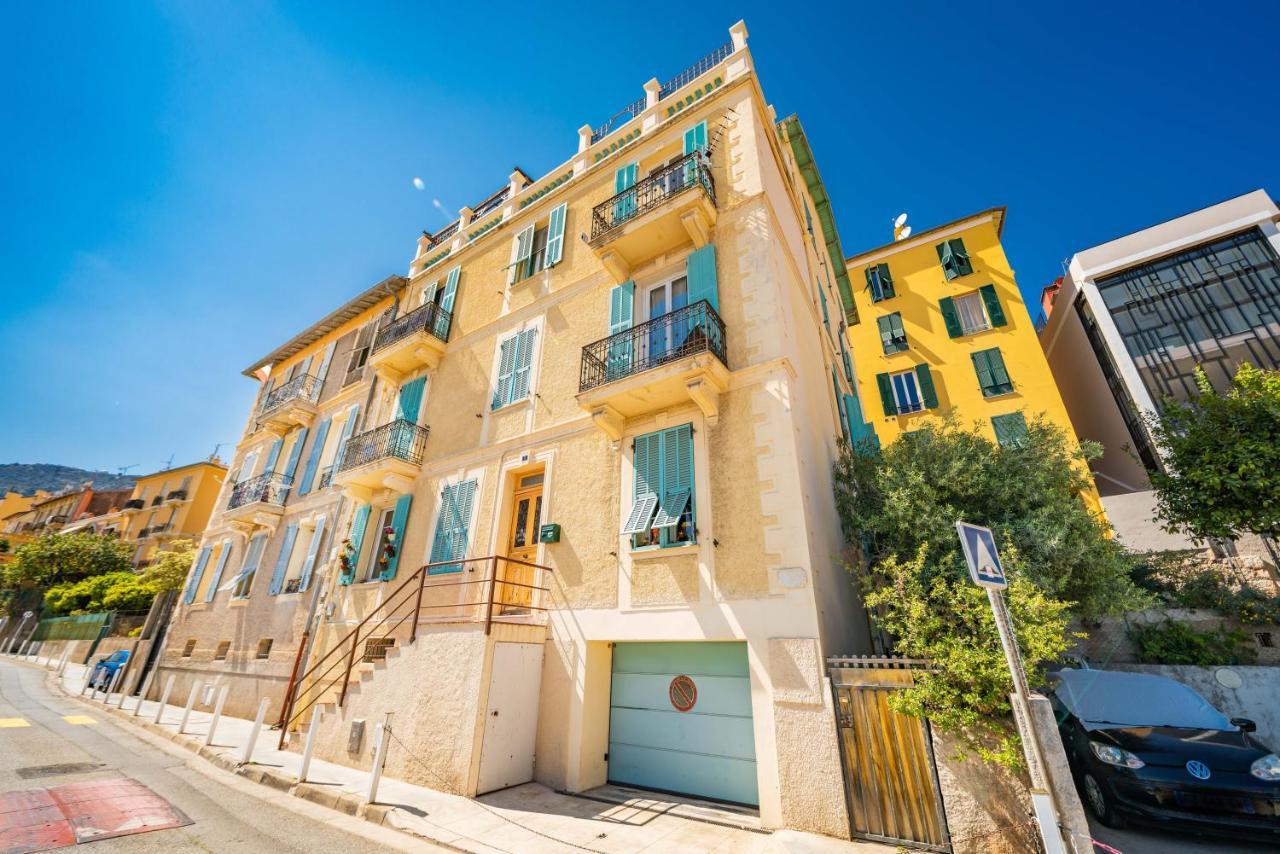 Frontiere De Monaco - Balconnet Vue Mer - Ba Lägenhet Beausoleil Exteriör bild